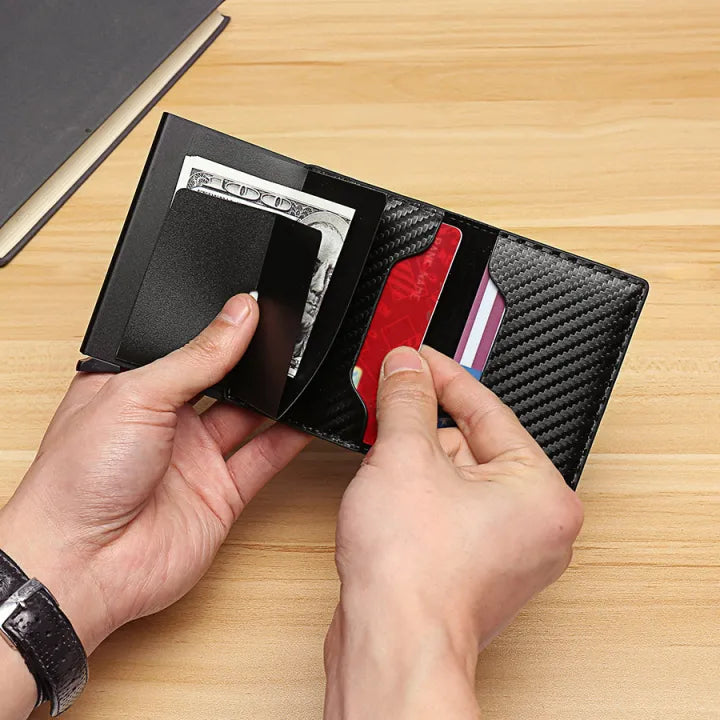 Forge Carry — Minimalist Carbon Fiber RFID Wallet