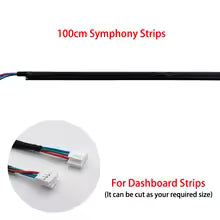 Fiber Optic Acrylic Dashboard & Door Ambient Light Strips