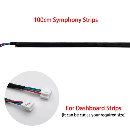 Fiber Optic Acrylic Dashboard & Door Ambient Light Strips